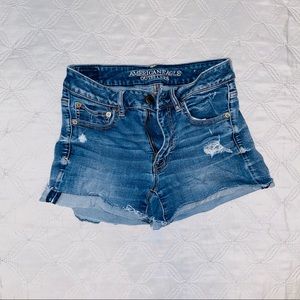 American Eagle High Rise Denim Shorts